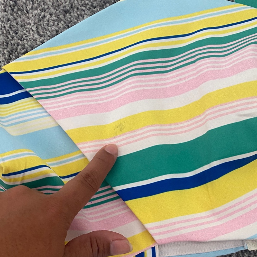 Colorful Striped Two-Piece Set - Picture 2 of 3